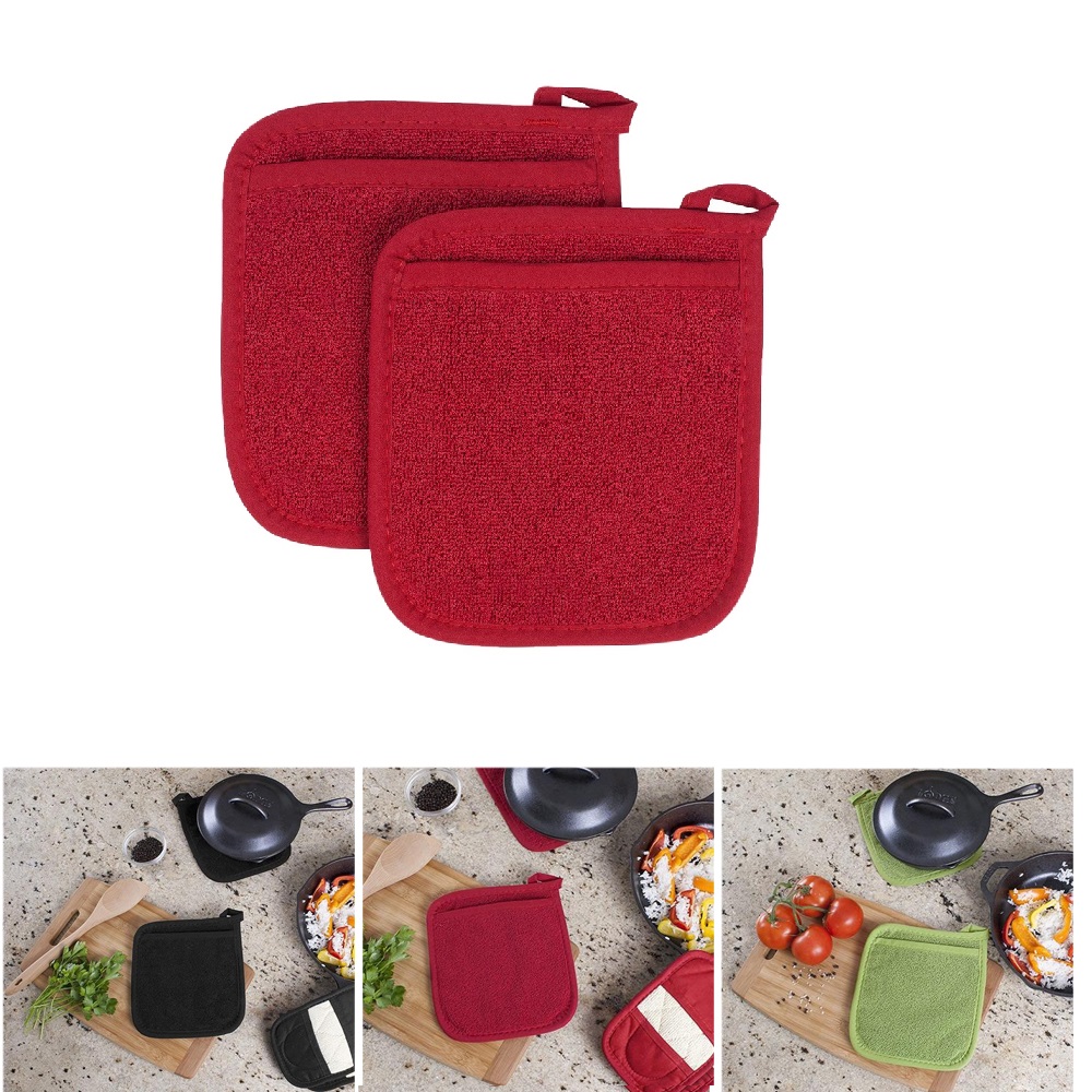 Kitchen Baking Ware - 3 In1 Pot Holders Insulation Glove