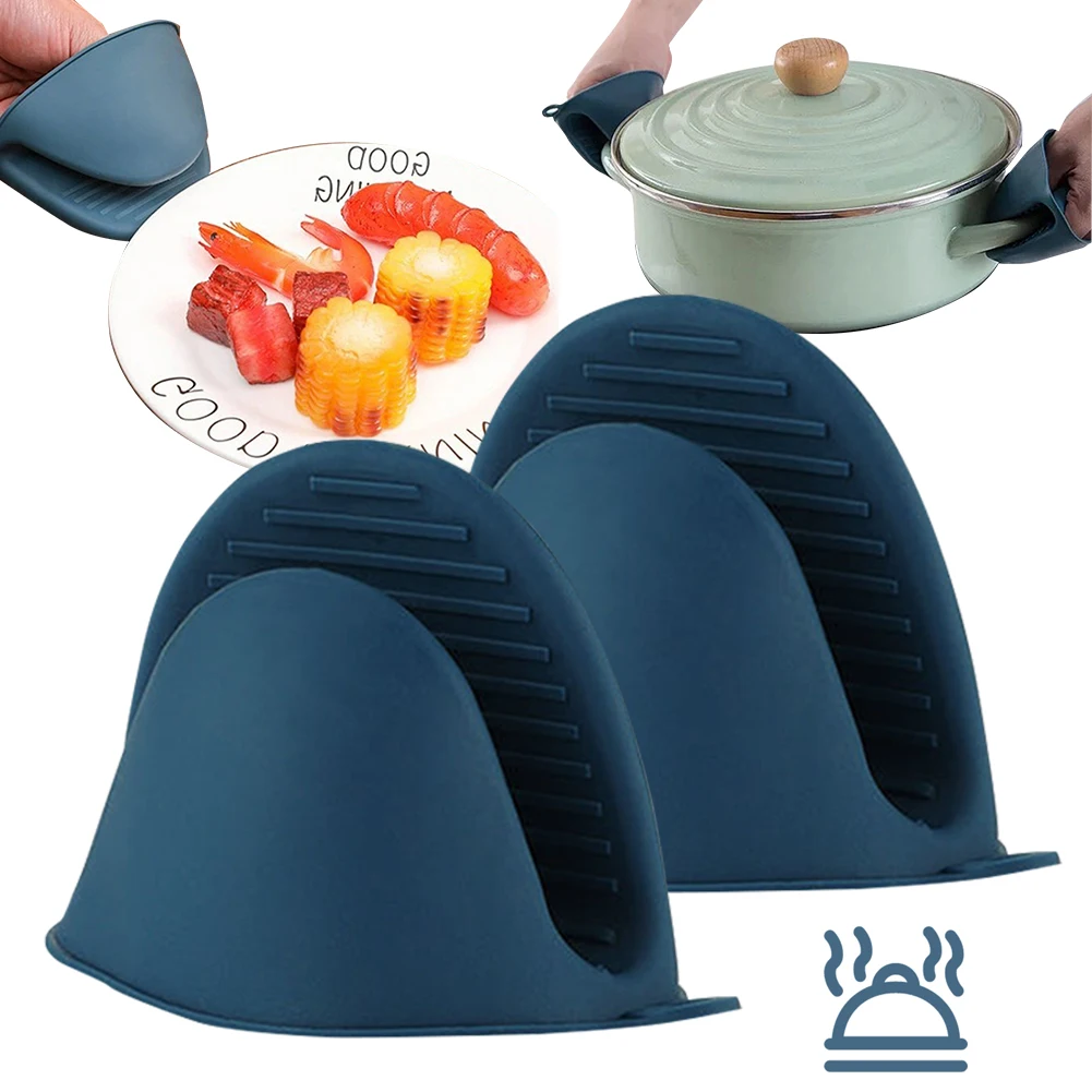 Kitchen Baking Ware - Silicone Oven Mitts Heat Resistant Pinch