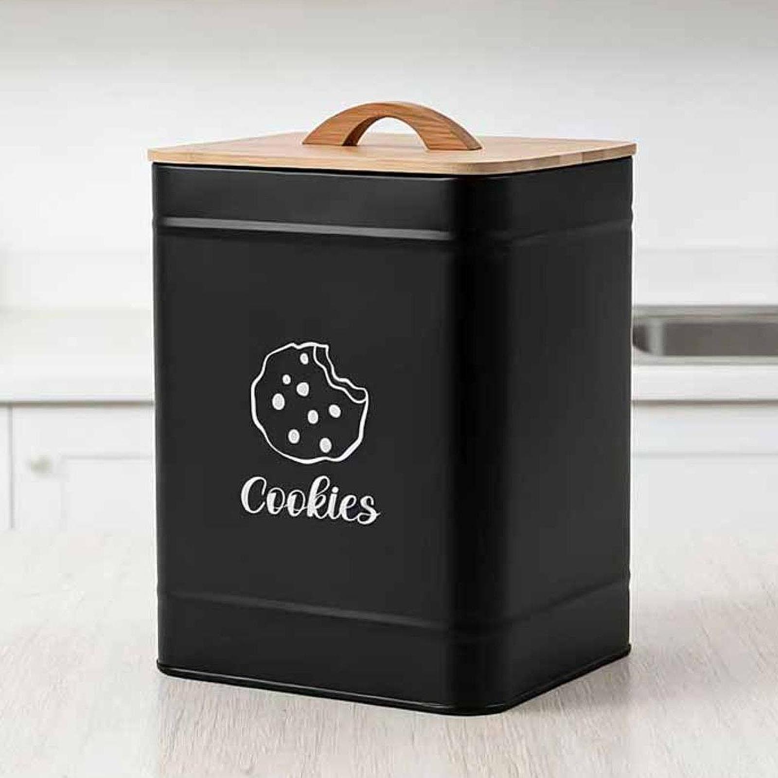 Kitchen Baking Counter - Cookie Jar Storage Tin Kitchen Counter