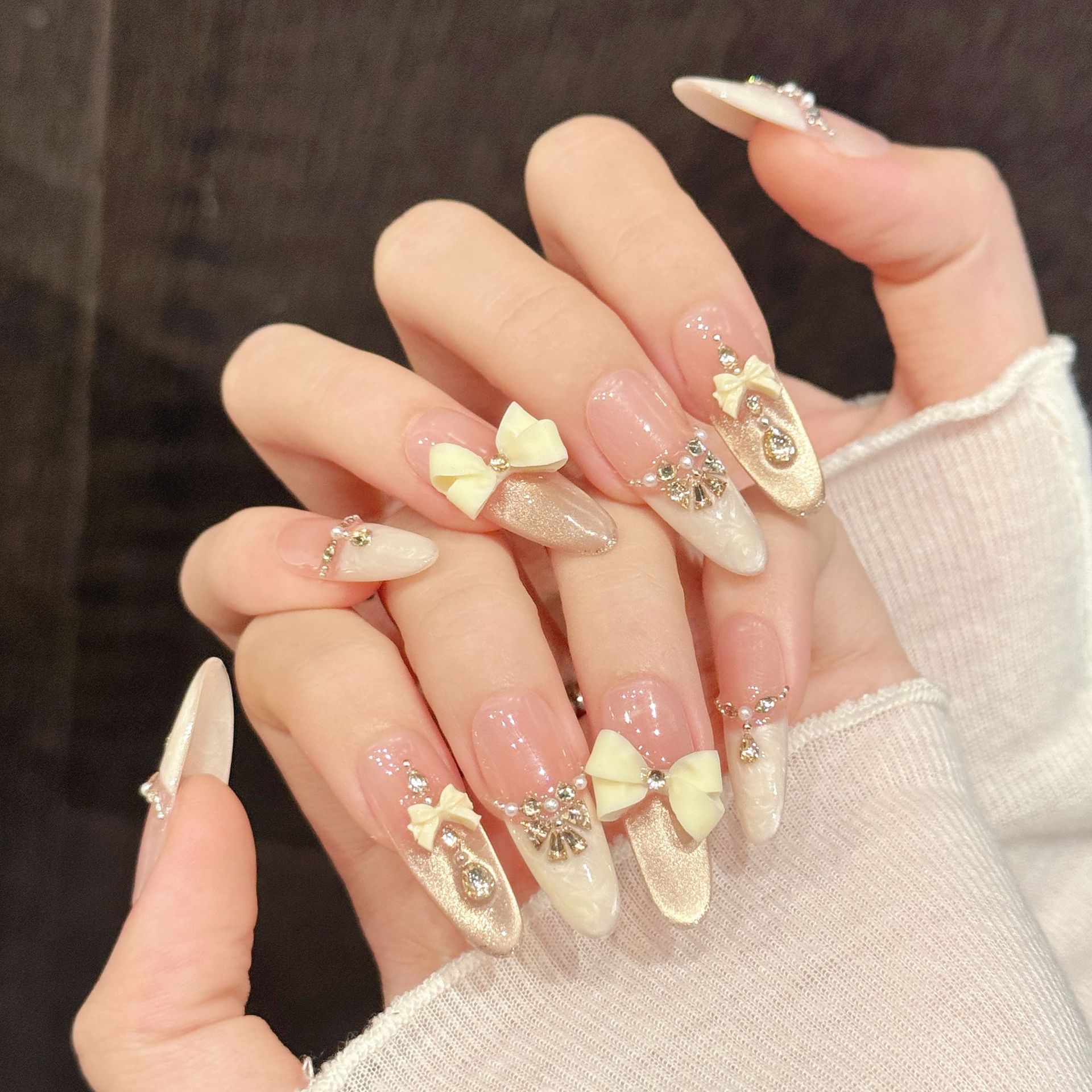 Decorating Tip Set - 10pcs Handmade Press On Nails Light