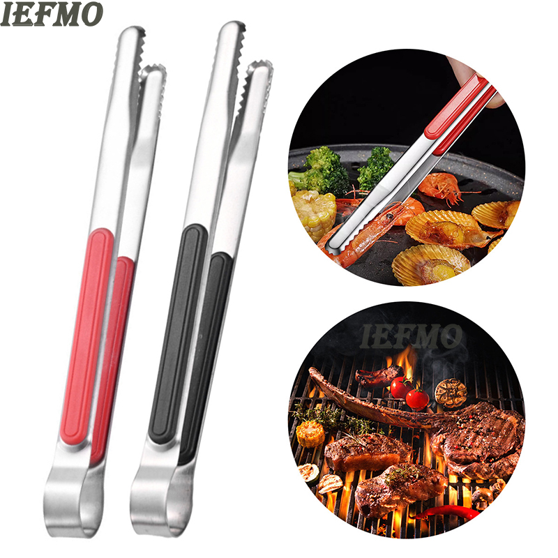 Kitchen Baking Ware - Stainless Steel BBQ Grill Tongs Food