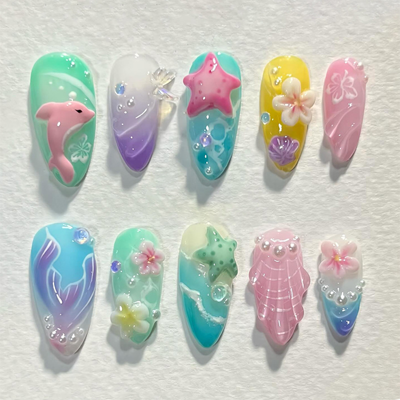 30pcs Summer Press on Nails 3D - đánh giá và giá Decorating Tip Set