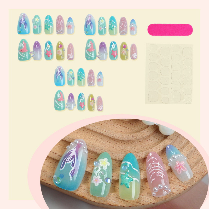 30pcs Summer Press on Nails 3D - đánh giá và giá Decorating Tip Set