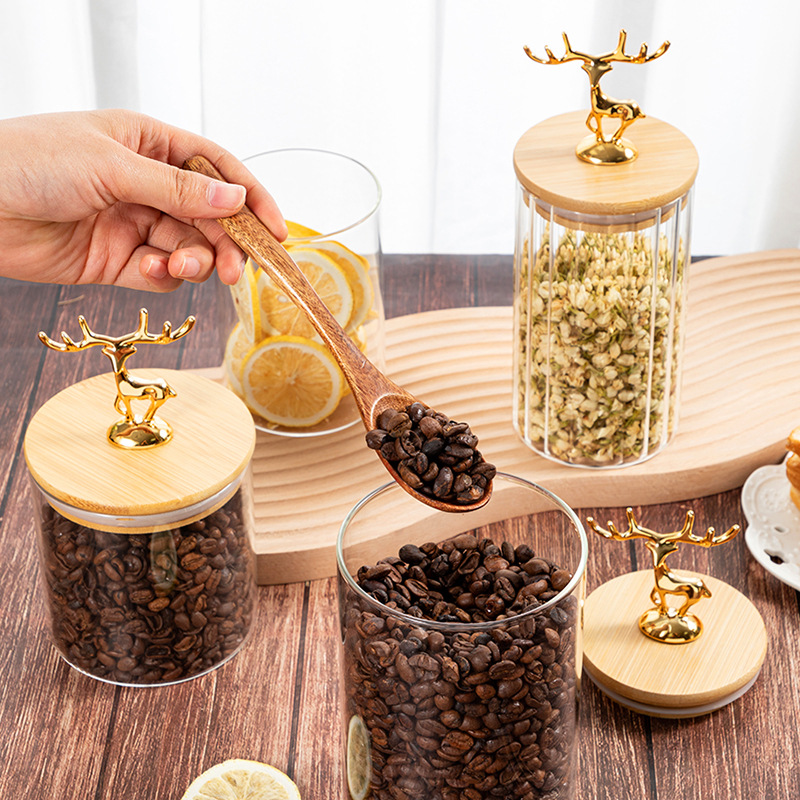 Nordic Golden Elk Storage Jar  - đánh giá và giá Kitchen Bank