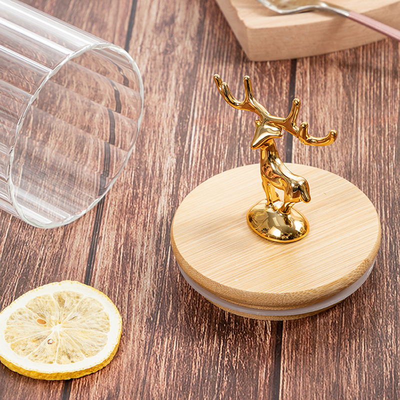 Nordic Golden Elk Storage Jar  - đánh giá và giá Kitchen Bank