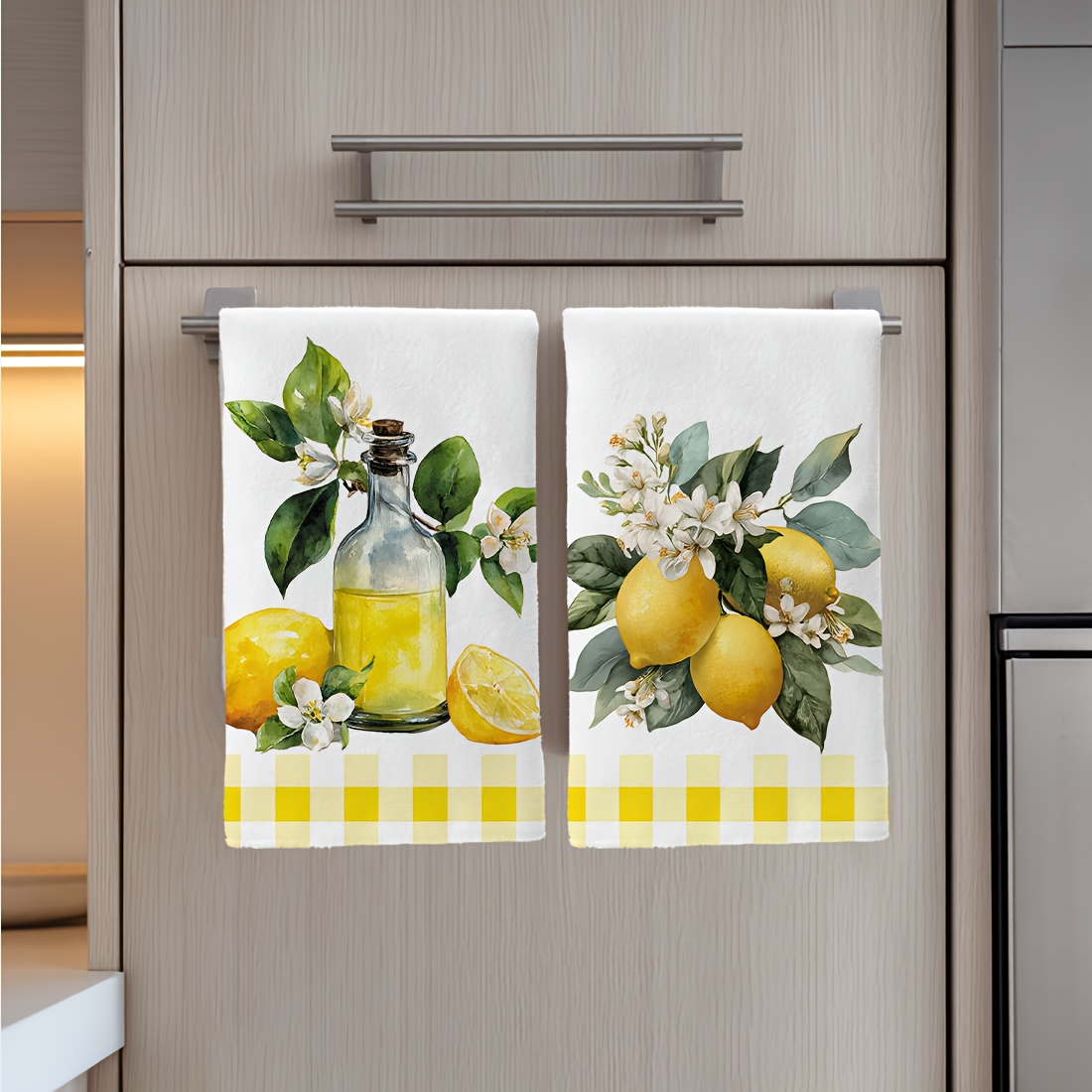 2Pcs, Lemon Floral Pattern Kit - đánh giá và giá Kitchen Baking Necessities