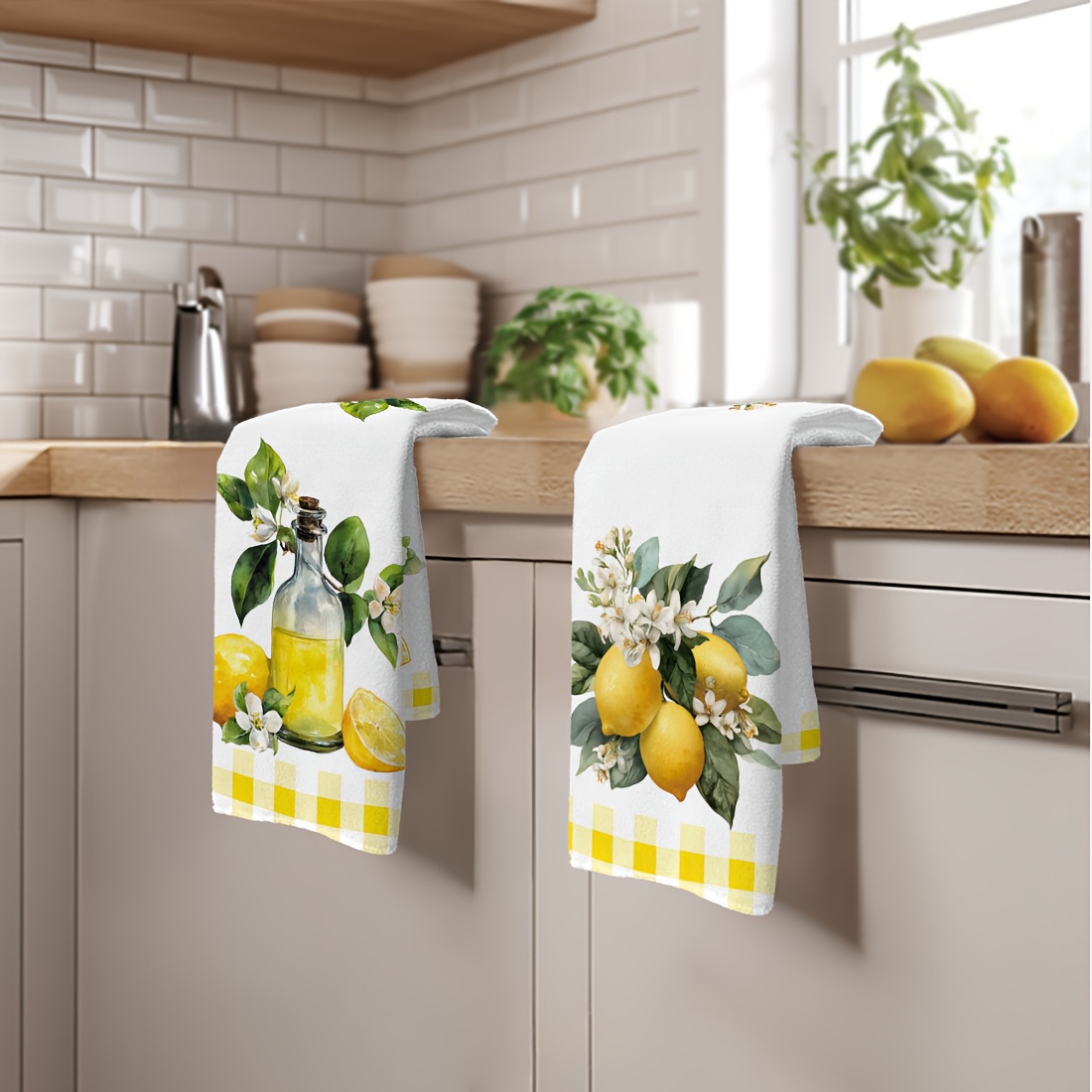 2Pcs, Lemon Floral Pattern Kit - đánh giá và giá Kitchen Baking Necessities