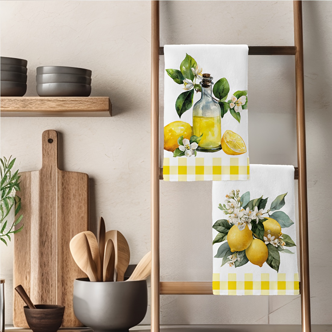 2Pcs, Lemon Floral Pattern Kit - đánh giá và giá Kitchen Baking Necessities