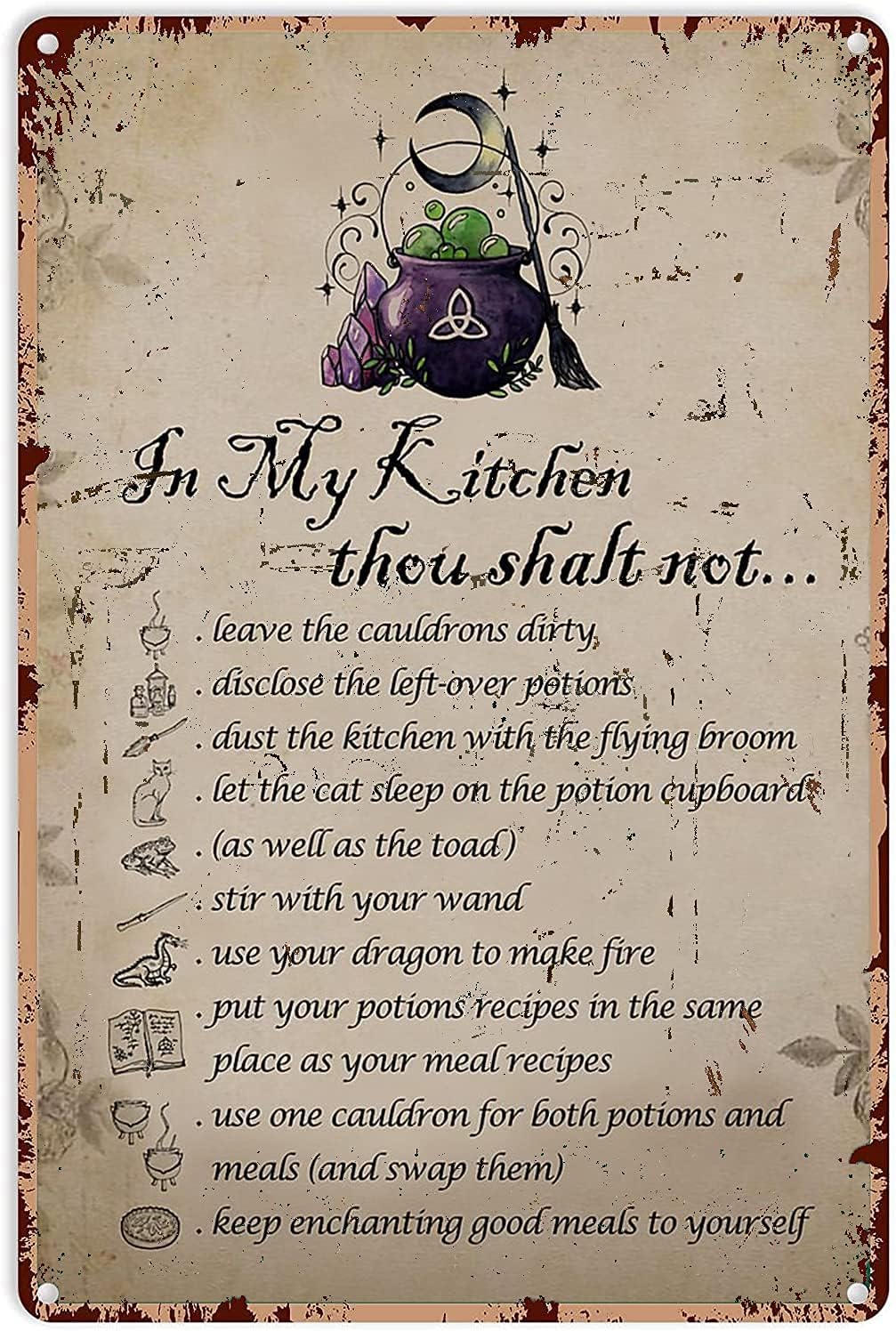 Witch Decor Halloween Vintage  - đánh giá và giá Kitchen Witch Baking