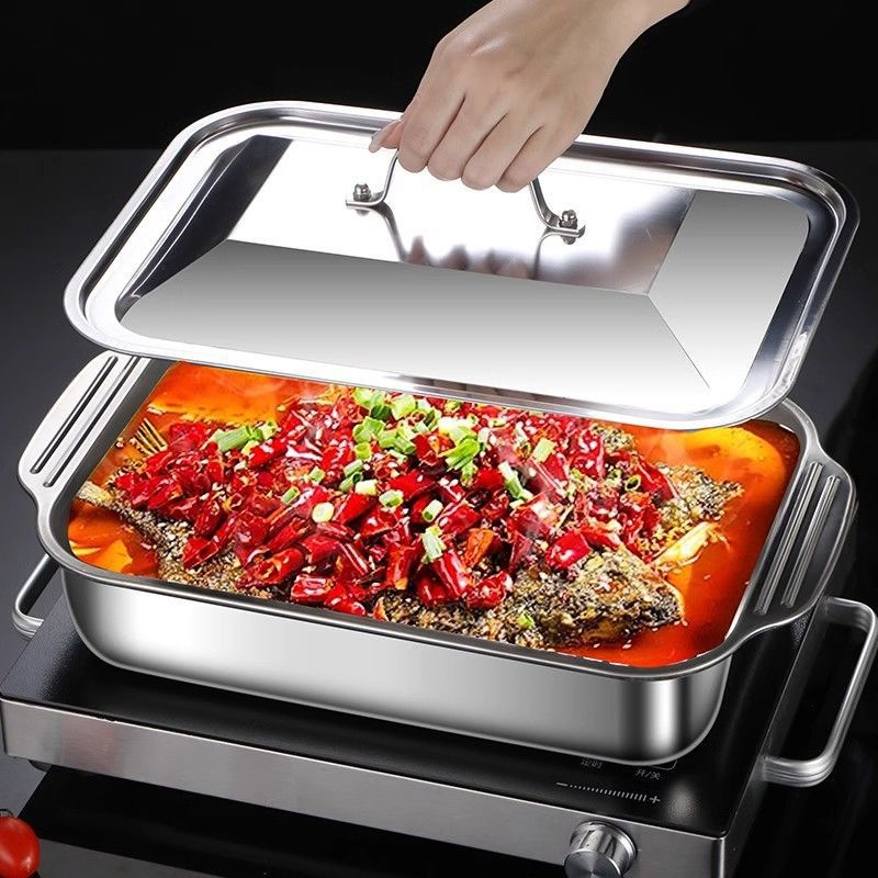 Stainless Steel Deep Baking Pa - đánh giá và giá Kitchen Baking Ware