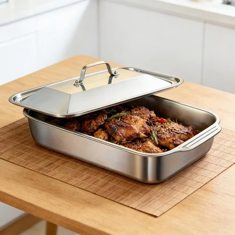 Stainless Steel Deep Baking Pa - đánh giá và giá Kitchen Baking Ware