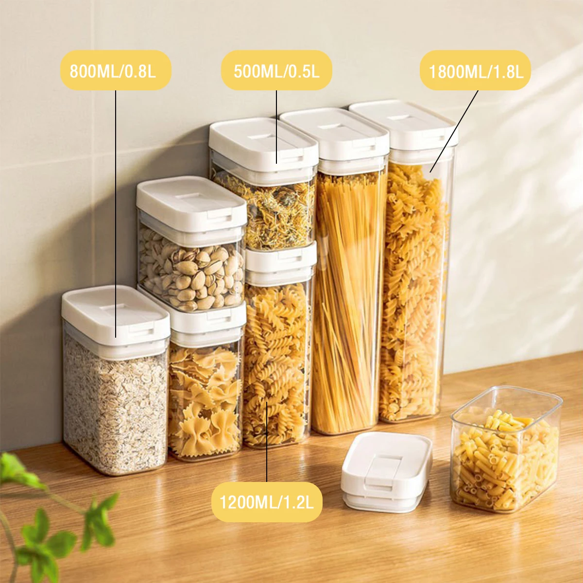 Pasta Storage Box Transparent  - đánh giá và giá Kitchen Bank
