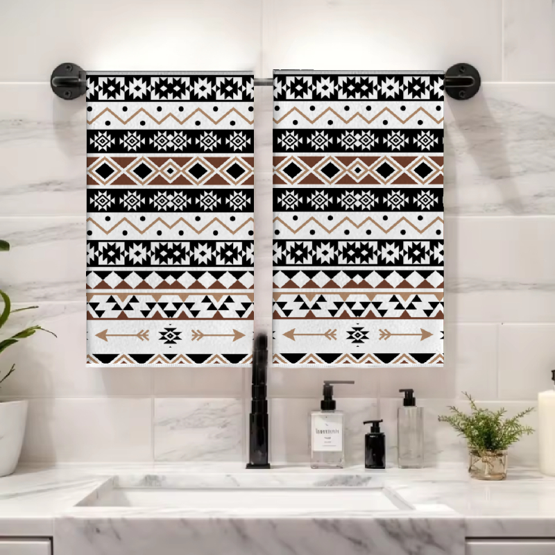2Pcs, Black and White Geometri - đánh giá và giá Kitchen Baking Necessities