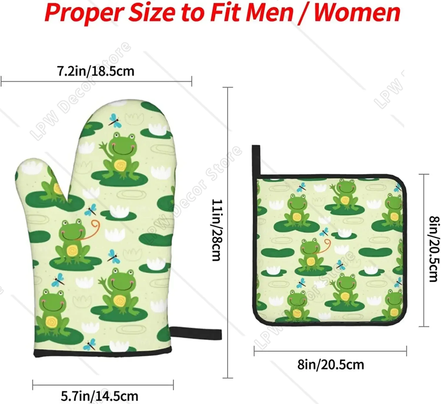Cute Frog Funny Oven Mitts and - đánh giá và giá Kitchen Baking Counter