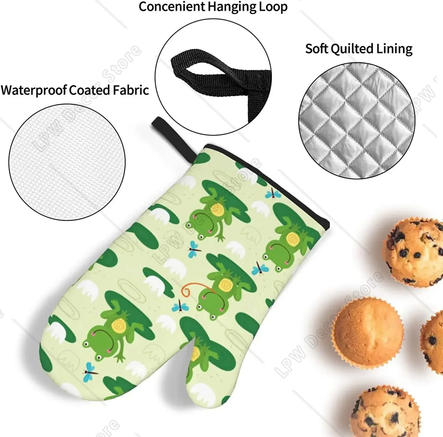 Cute Frog Funny Oven Mitts and - đánh giá và giá Kitchen Baking Counter