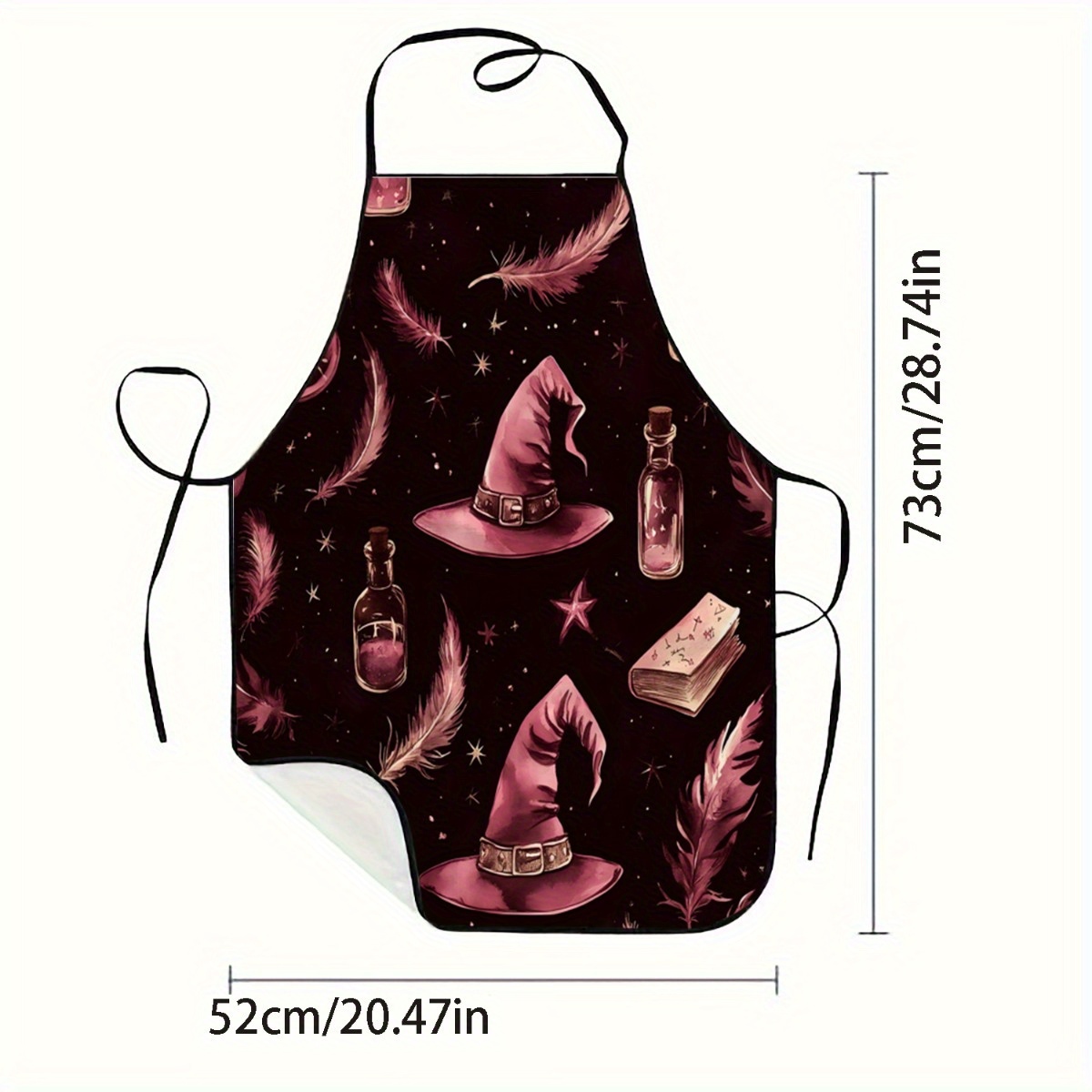 1pc Witch Hat & Feather Print  - đánh giá và giá Kitchen Witch Baking