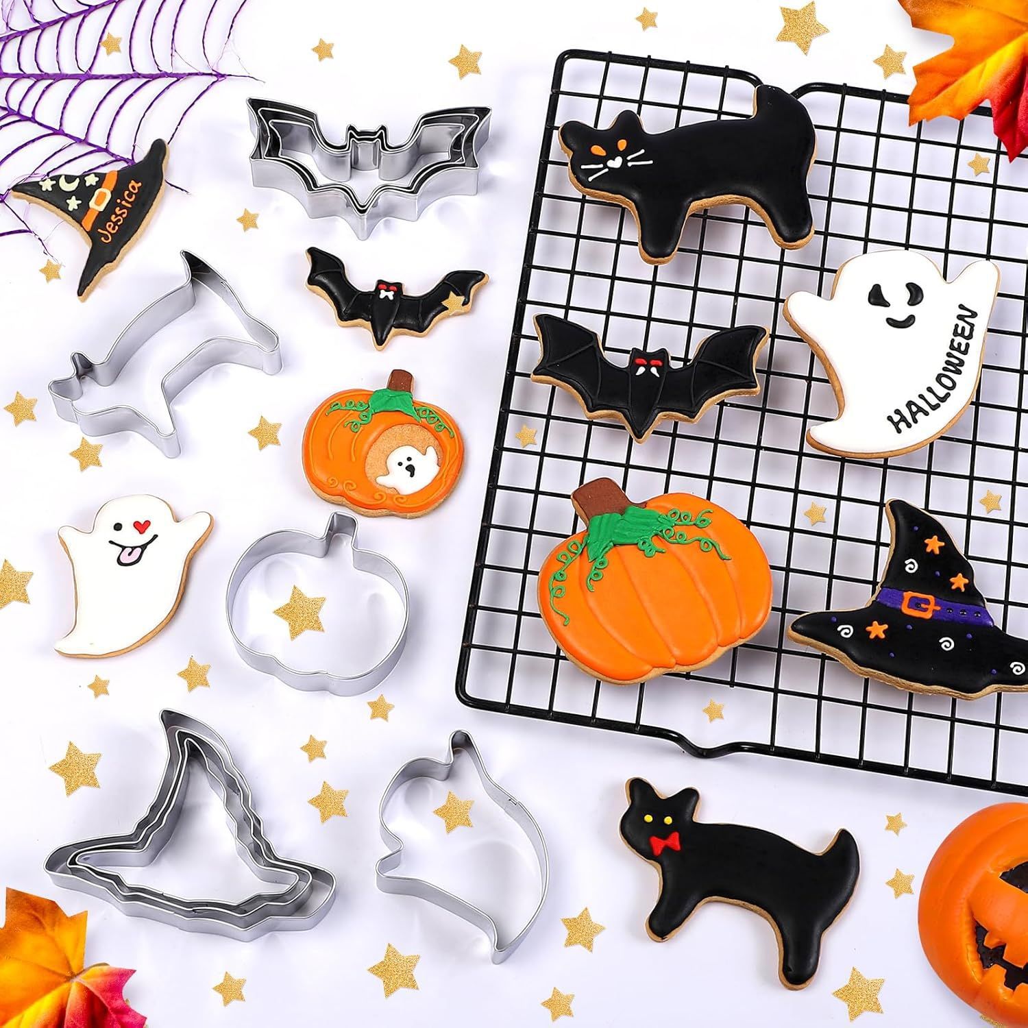 Halloween Cookie Mold 3-Piece  - đánh giá và giá Kitchen Witch Baking