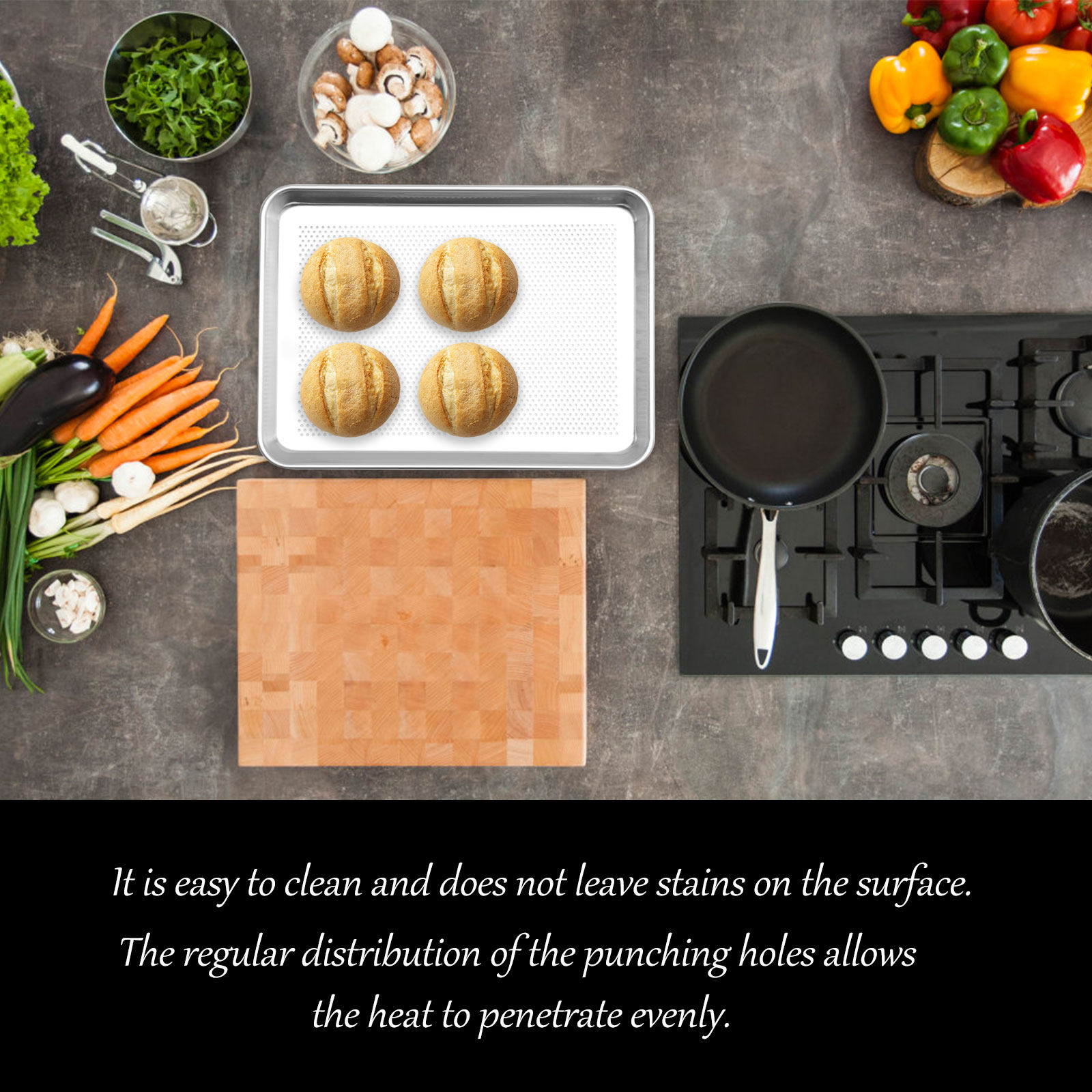 1Pcs Rustproof Aluminium Alloy - đánh giá và giá Kitchen Essentials Baking Tray