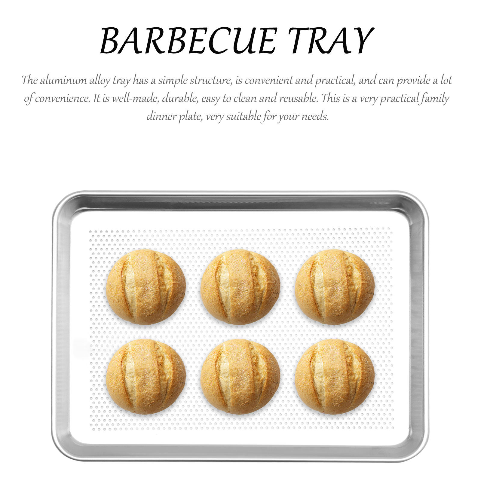 1Pcs Rustproof Aluminium Alloy - đánh giá và giá Kitchen Essentials Baking Tray