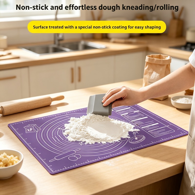 Non-Stick Silicone Pastry Mat  - đánh giá và giá Kitchen Baking Counter