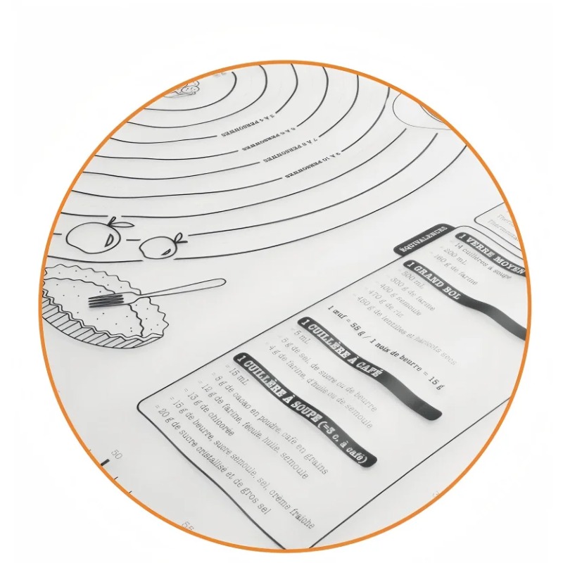 Non-Stick Silicone Pastry Mat  - đánh giá và giá Kitchen Baking Counter