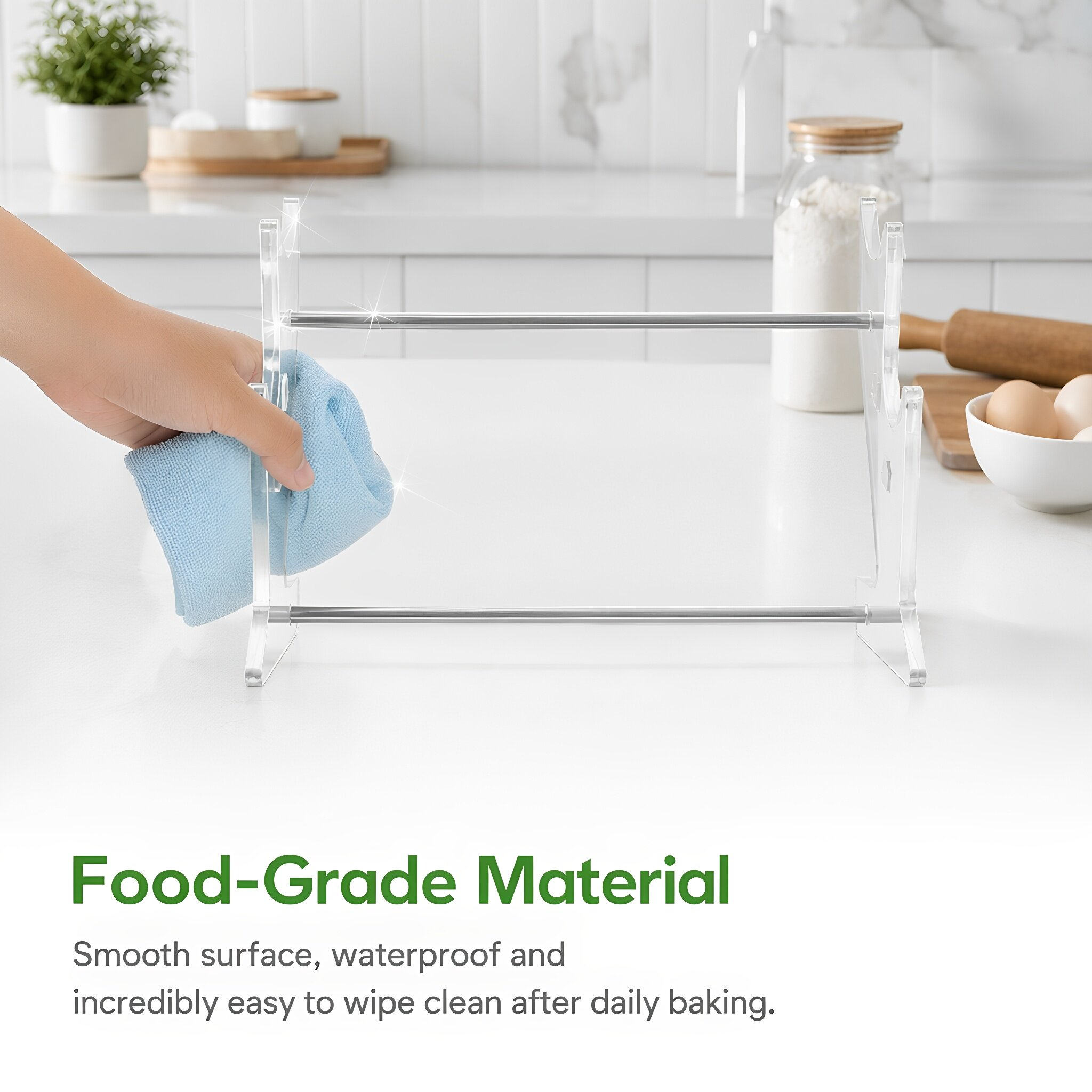 Rolling Pin Display Holder Dua - đánh giá và giá Kitchen Baking Counter
