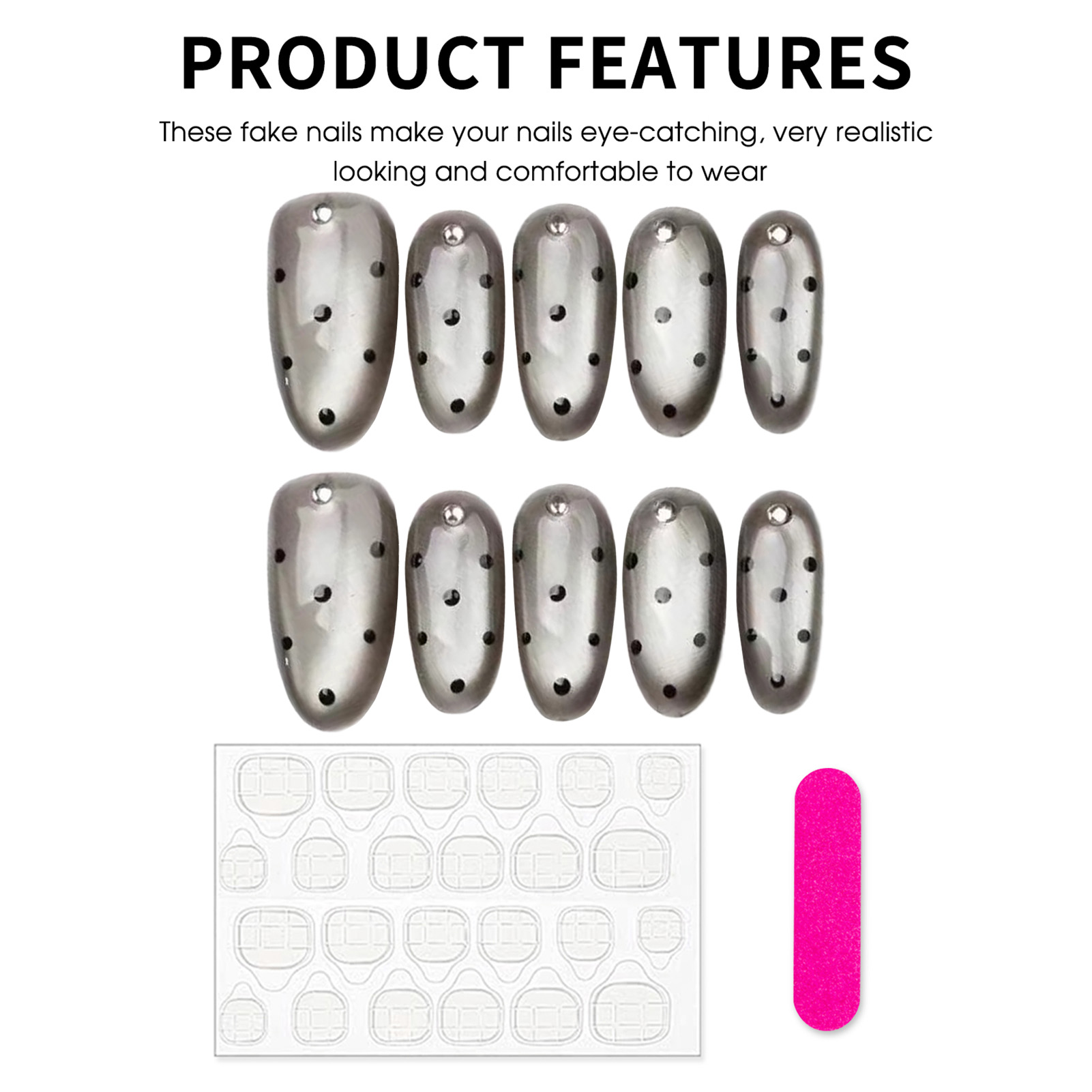 10pcs Handmade Press On Nails  - đánh giá và giá Decorating Tip Set