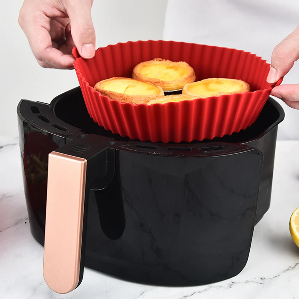 Round Air Fryer Silicone Pot - - đánh giá và giá Kitchen Essentials Baking Tray