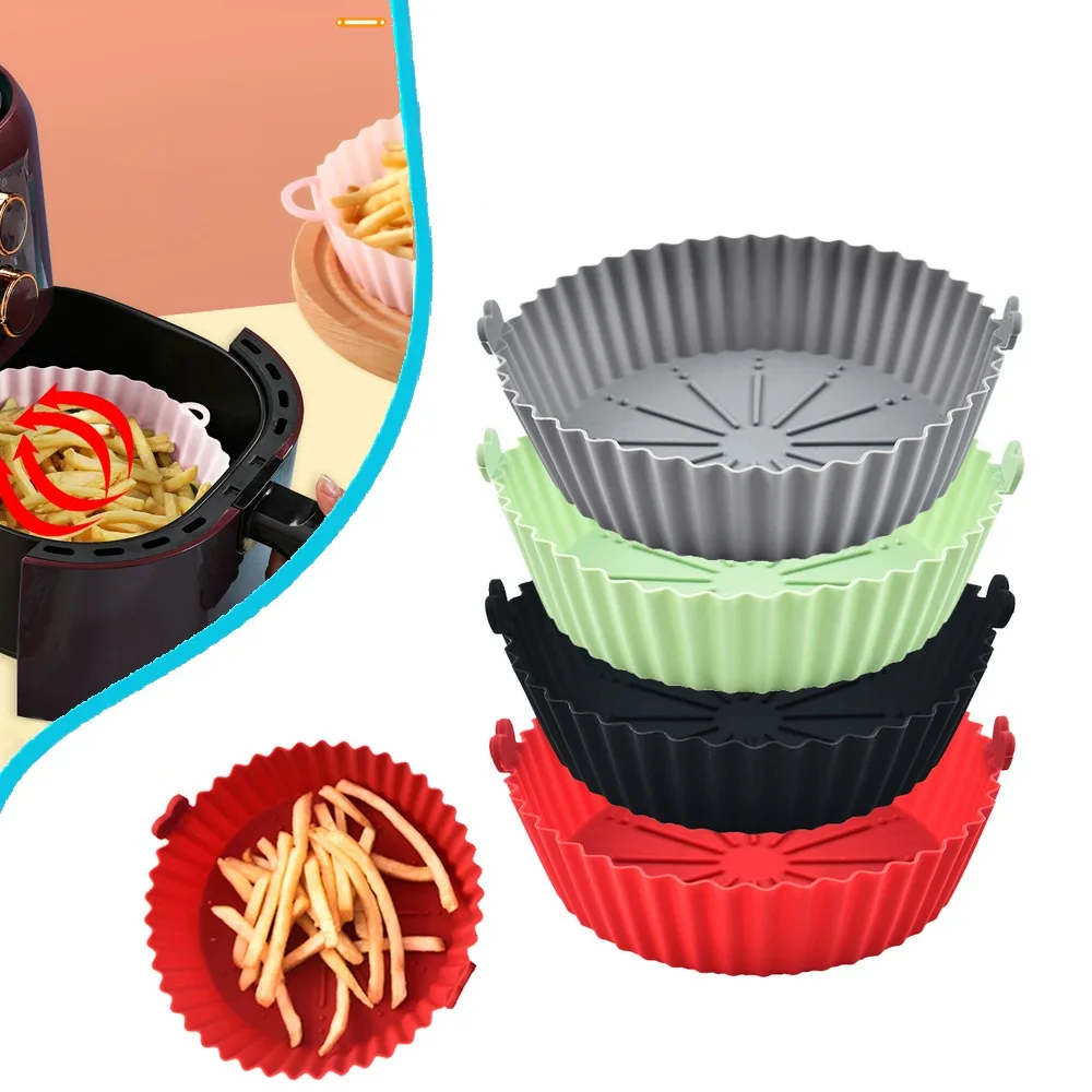 Round Air Fryer Silicone Pot - - đánh giá và giá Kitchen Essentials Baking Tray
