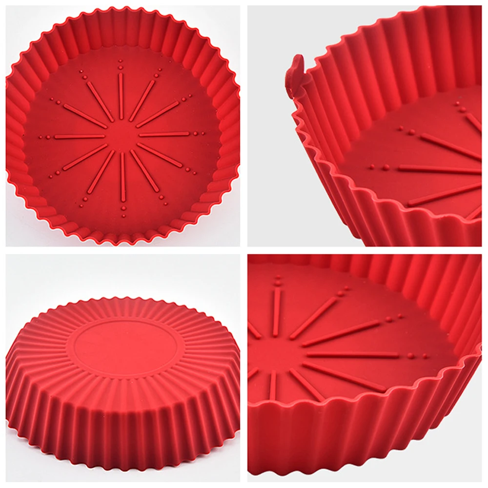 Round Air Fryer Silicone Pot - - đánh giá và giá Kitchen Essentials Baking Tray