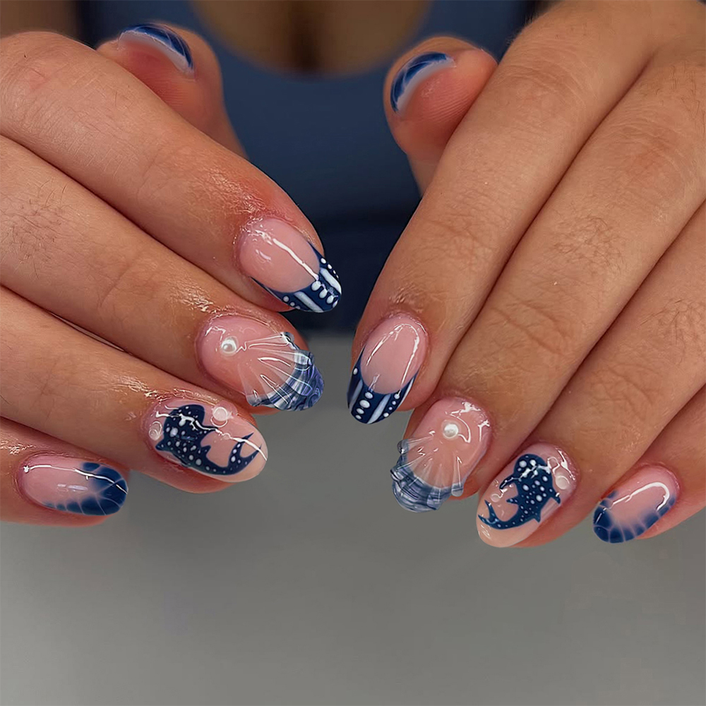 24pcs Almond 3d gel nails Whal - đánh giá và giá Decorating Tip Set