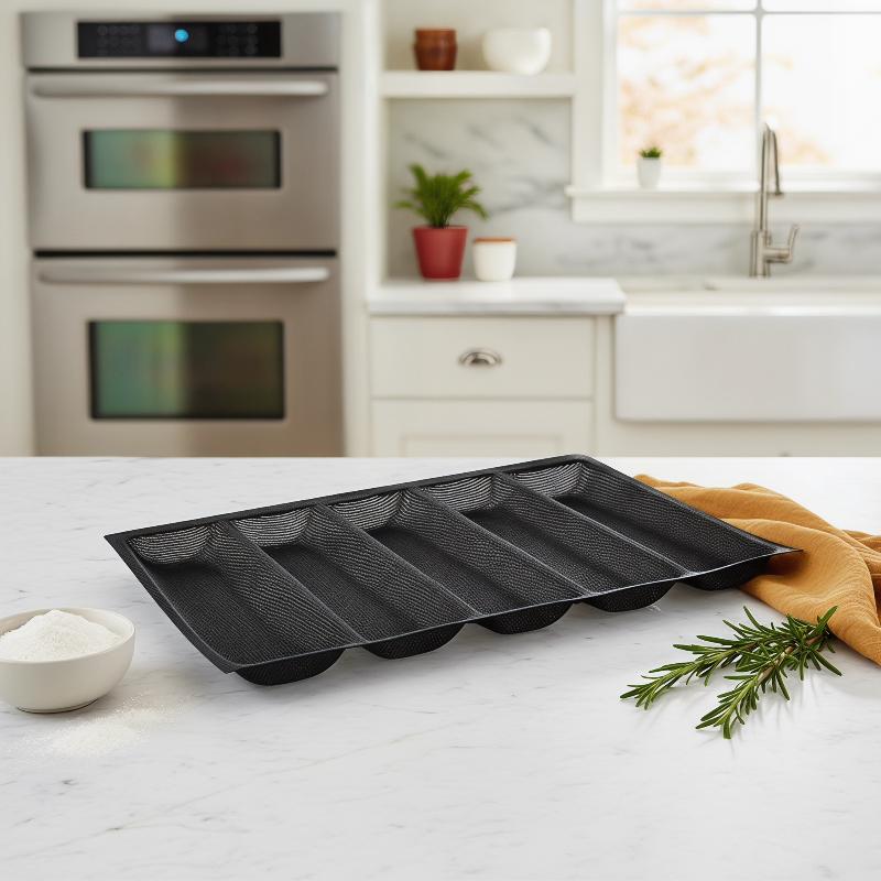 5 Cavity Hoagie Rolls Pan Nons - đánh giá và giá Kitchen Essentials Baking Tray