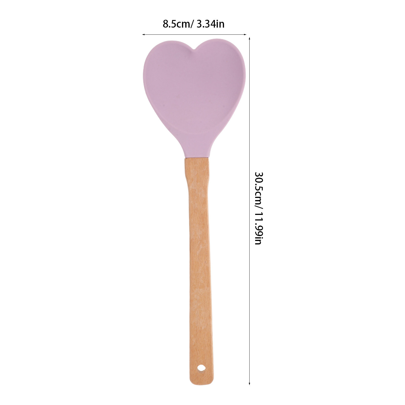 Heart-Shaped Silicone Spatula  - đánh giá và giá Kitchen Baking Utensils