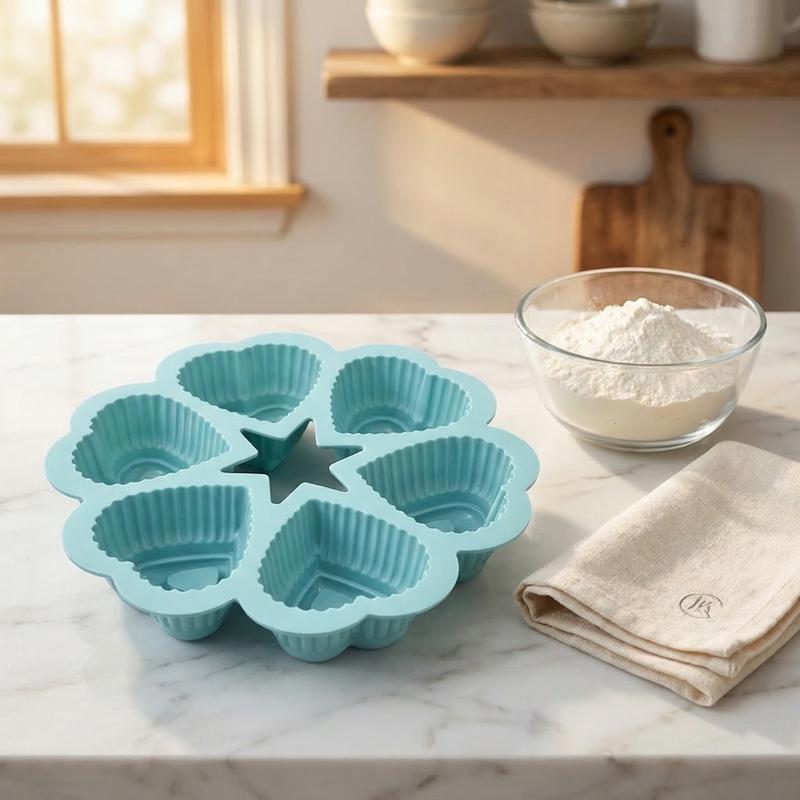 Nonstick Silicone Heart Shaped - đánh giá và giá Kitchen Essentials Baking Tray