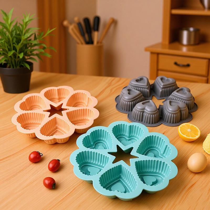 Nonstick Silicone Heart Shaped - đánh giá và giá Kitchen Essentials Baking Tray