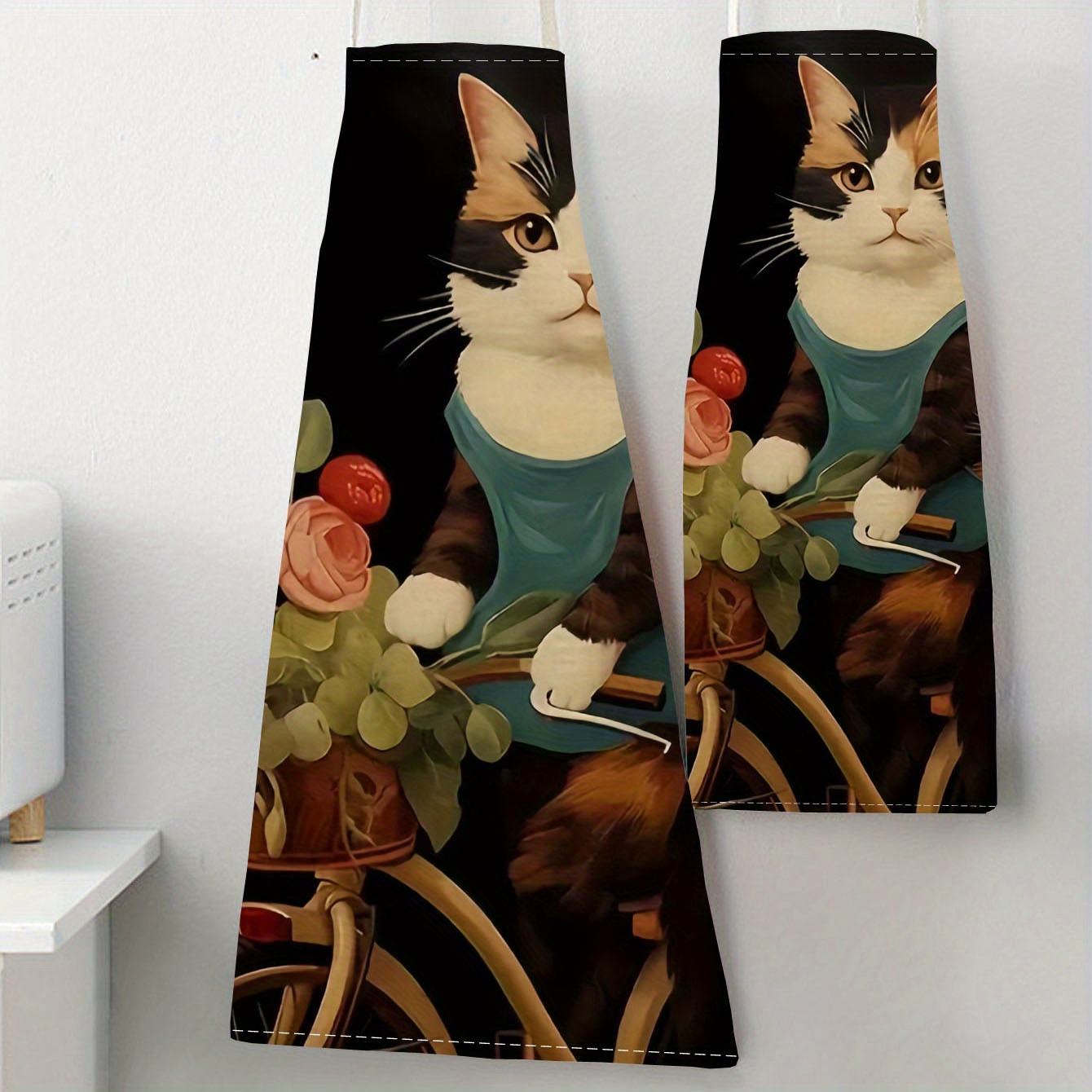 Linen Apron Funny Cat Sunglass - đánh giá và giá Kitchen Baking Gift Ideas
