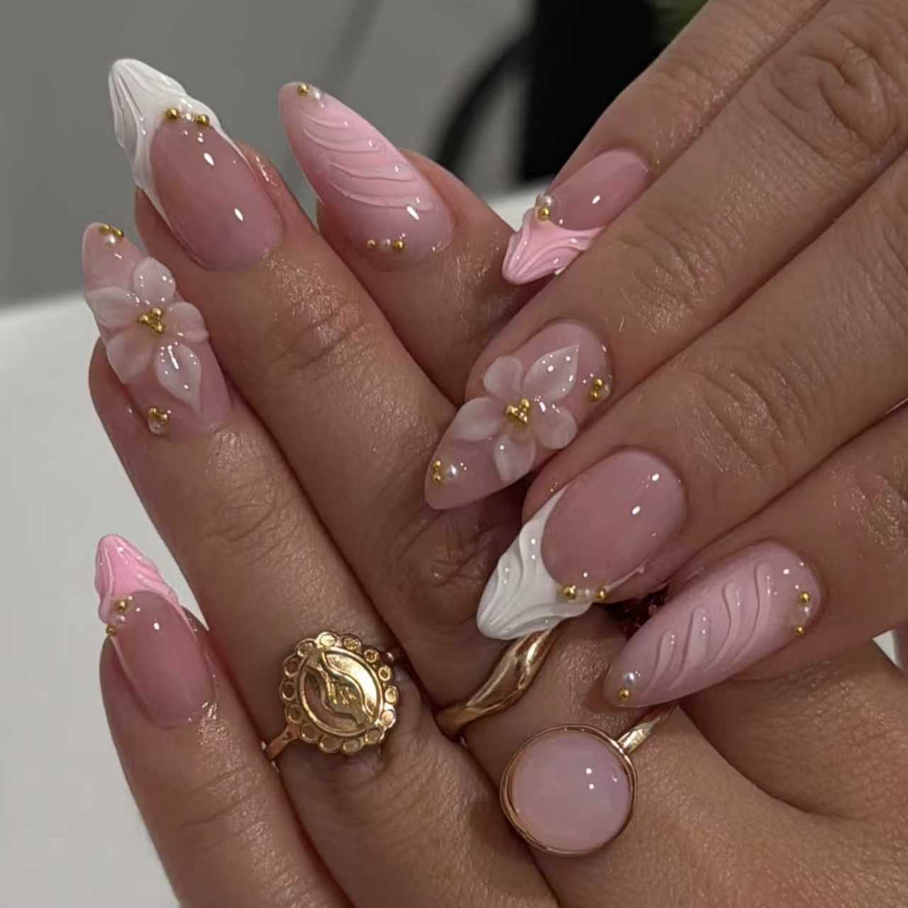 24Pcs Press on Nails Pink Grad - đánh giá và giá Decorating Tip Set