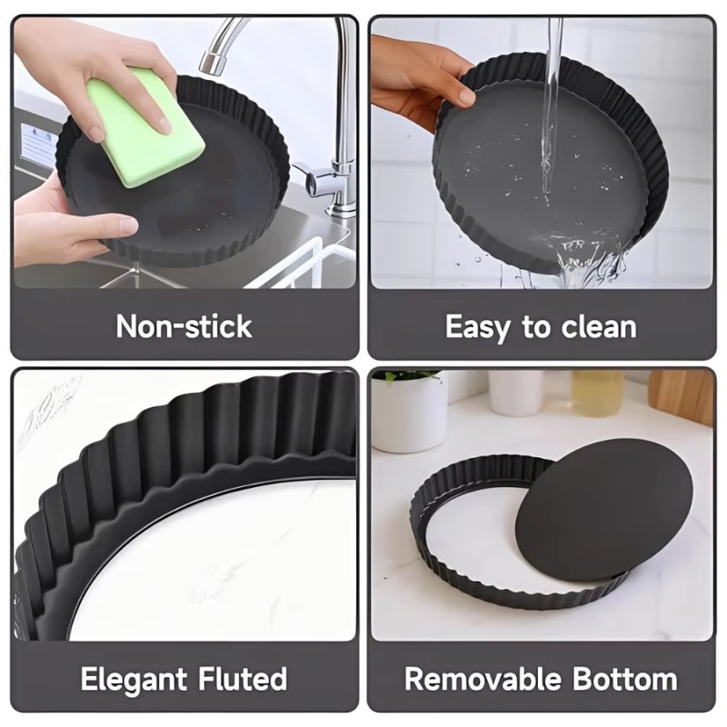 1pc Removable Bottom Fluted Ta - đánh giá và giá Kitchen Baking Ware